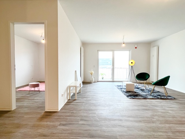 leider vermietet. Erstbezug: Loftartige 2 Zimmer-Wohnung mit Balkon, Aufzug und modernem Bad