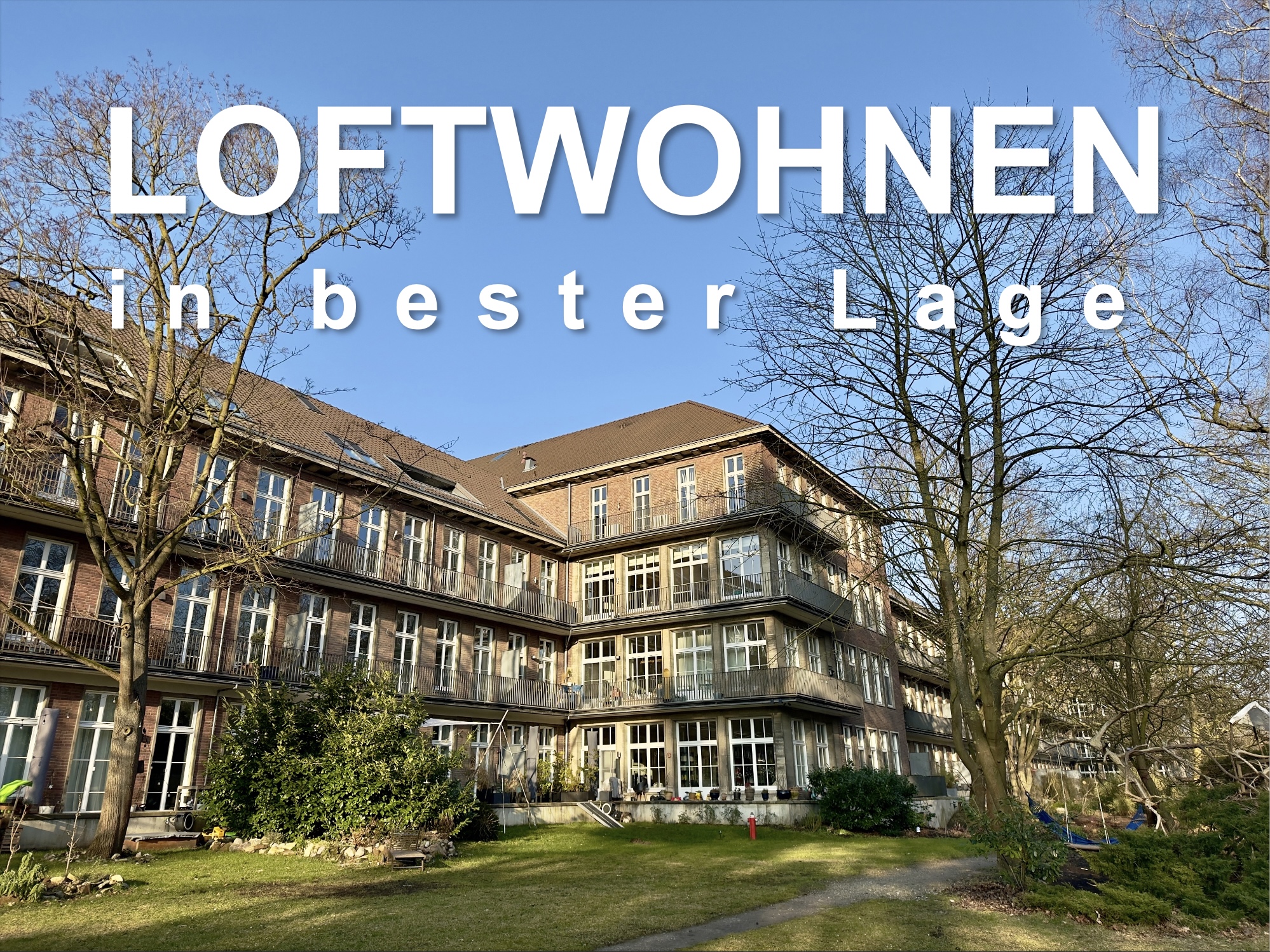 HENRIETTENVIERTEL - Loftwohnen direkt an der Eilenriede: 4 Zimmer, Parkett, Aufzug, G-WC, Tageslichtbad, Kfz-Stellplatz etc.